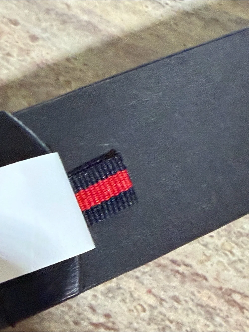 NWT Tommy Hilfiger Men’s Black Bonded Leather Belt with Signature Flag size 42